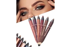 Freshlus Shadow Liner 2-in-1 Eyeliner & Eyeshadow, Waterproof, Smudge-Proof Duo Eye Shadow Stick with Smudge Brush, Long-Last