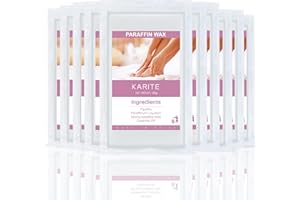 KARITE Paraffin Wax Refills, 10 Pack Paraffin Wax Beads Blocks for Paraffin Bath, Paraffin Wax Machine Refills for Hand Feet 