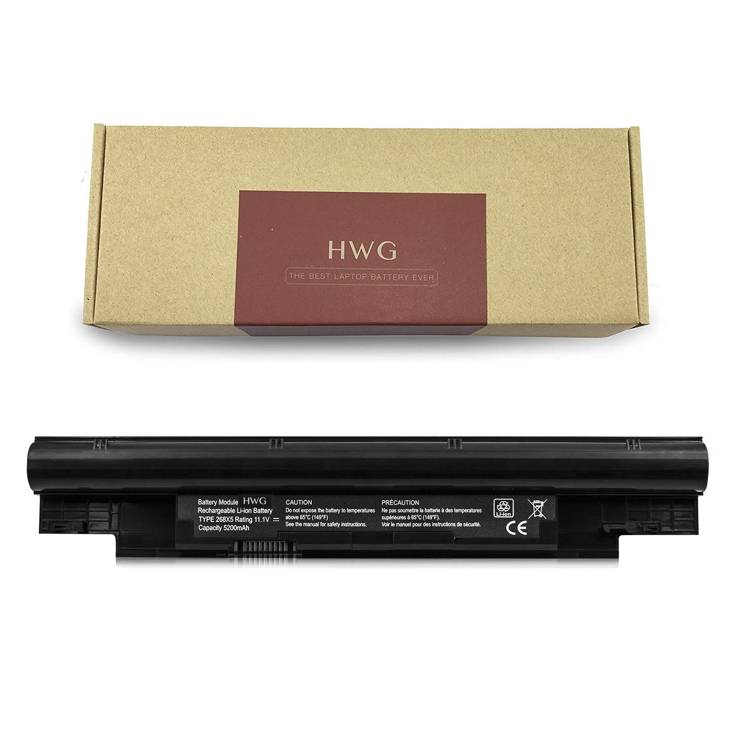 HWG V131 Battery (6-Cell) Compatible Dell Inspiron 13Z/N311z, Dell Inspiron  14Z/N411z, Vostro V131 V131D V131R etc. Series, Fits P/N 268X5 312-1257  312-1258 ...