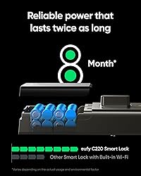 eufy Security Smart Lock C220, Fingerprint Keyless