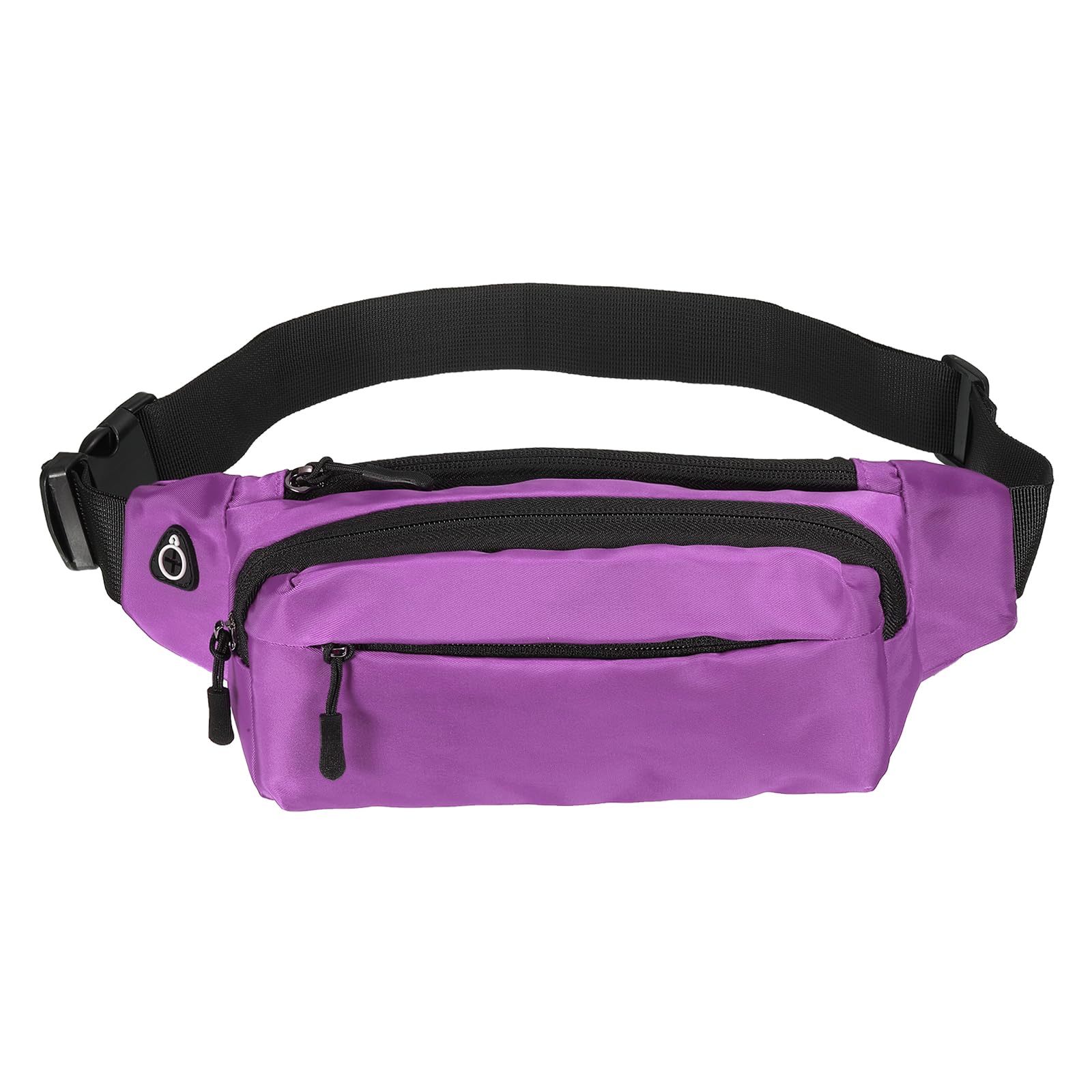 PATIKIL Fanny Pack, Adjustable Belt Bum Bag for Men and Women Waterproof Belt Bag for Traveling Hiking, Purple