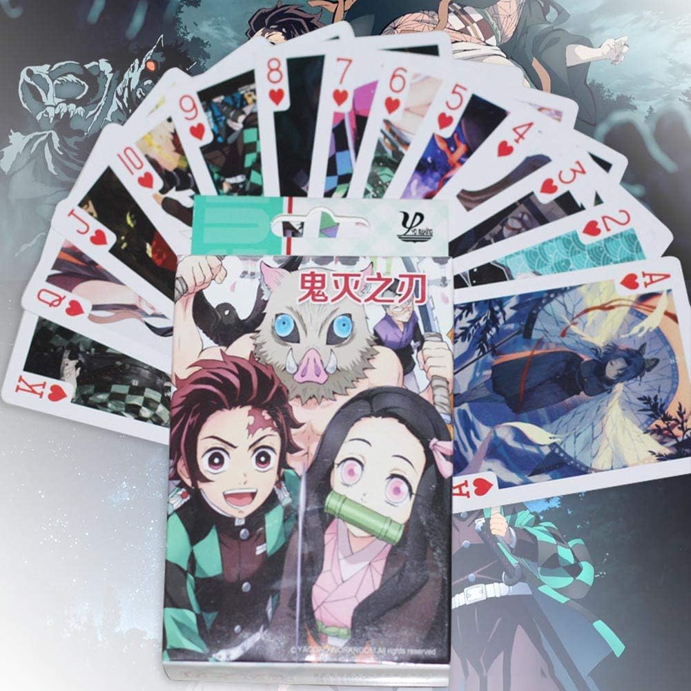 Amazon Com Quero Jom91 Anime Demon Slayer Kimetsu No Yaiba Family Board Games Props Poker Toys Gift Home Kitchen