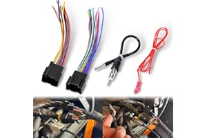 Bedalio Radio Wiring Harness with Antenna Adapter Compatible with 2006-2013 GM GMC Sierra Chevy Impala Buick Cadillac Install Aftermarket Stereo CD Player Receiver Wire Cable Adapter