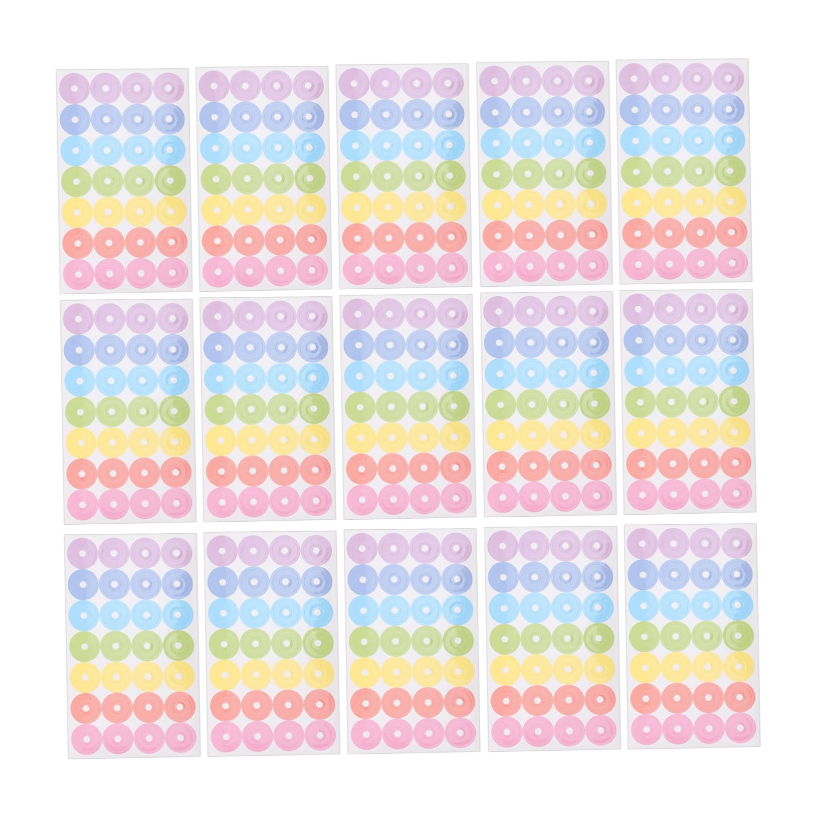 COHEALI 20 Sheets Binder Hole Protector Reinforcements for Hole-Punched Pages Paper Reinforcement Stickers Hole Punch Reinforcement Stickers Hole Sticker Hole Reinforcement Stickers
