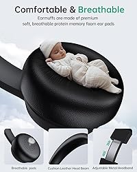 Wireless Headset with Mic for Work with AI Noise