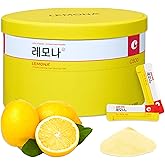 LEMONA Official Vitamin C Powder 500mg Korean Supplements Immune Support B6, B2, On-The-Go Packets Vitamin Healthy Living, Easy to Take Daily Energy Boost Korean Food Snacks Lemon (120Sticks)