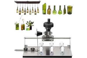 INEYGER Glass Bottle Cutter - Upgrade Wine Bottle Cutter Set Glass Bottle Cutter for All Shapes, Wine Bottle Cutter Tools, Curved Glass Cutting Tool for Round and Square Bottles, Bottle DIY Craft Kit