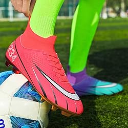 HESBITEUL Outdoor Soccer Shoes Mens Women: Football