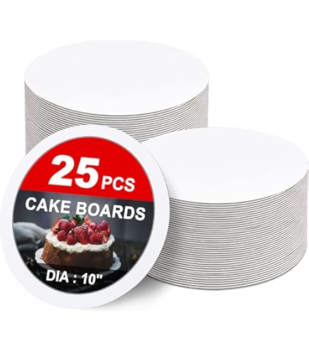 VTPT Ecom Lot De 12 Boîtes à Gâteau Avec Fenêtre, 6 Tailles, Boîtes De Boulangerie Blanches