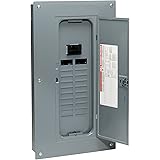 Square D - HOM20M100C Homeline 100 Amp 20-Space 20-Circuit Indoor Main Breaker Load Center with Cover