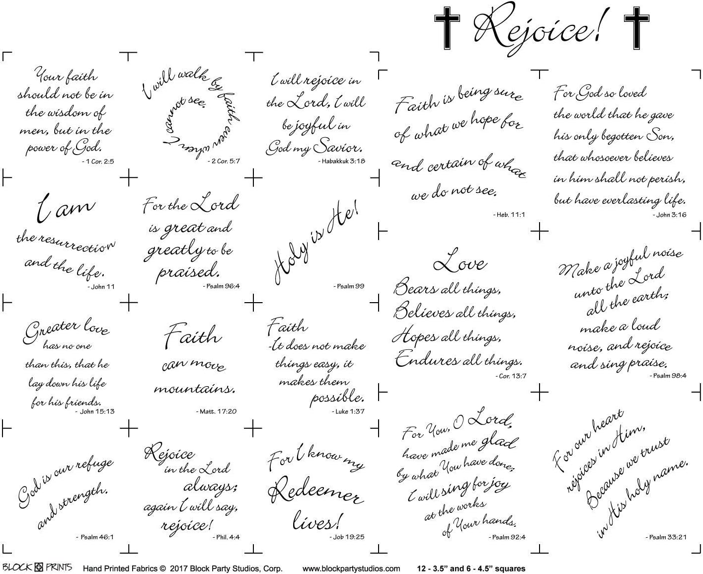Rejoice! Fabric Panel