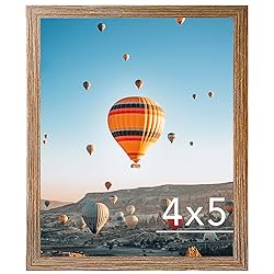 JCJMY 4x5 Picture Frame Rustic Brown for Wall