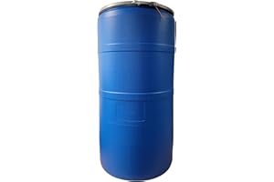 Alpha 77 Gallon Plastic Barrel with Bung Lid and Metal Lever-Lock