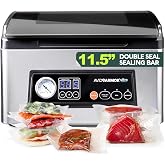 Avid Armor USV32 Chamber Vacuum Sealer Machine for Foods, Soups &amp; Liquids | Premium Vacuum Food Sealer w/Glass Lid; 11.5&rdquo; Commercial Dual-Wire Meat Sealers Vacuum Packing Machine for Food Storage
