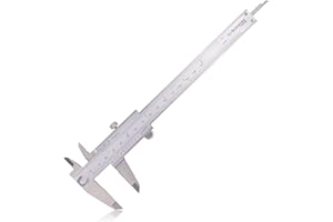 Clockwise Tools Vernier Caliper, DVLR-0605 0-6 Inch/150 mm, Inch (Fraction)/Metric, Stainless Steel