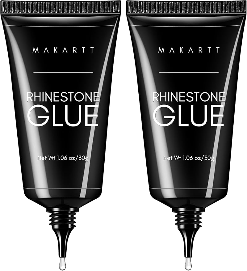 Makartt Rhinestone Glue 30g 2 Pack Nail Gem Gel 3D Sculpture UV Curing
