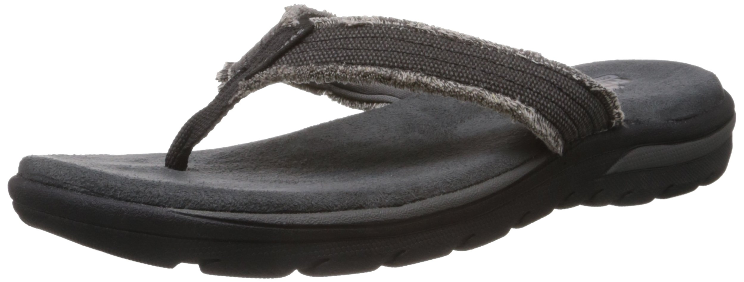 skechers men's jayline flip flop brown