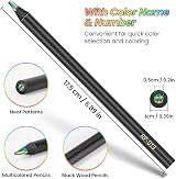 Maqhpu Rainbow Pencils 12 Color Set Kids Art Supplies for Girls view 4