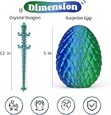 YILCER 12 Inch Dragon Egg 3D Printed Safe Eco Fidget Toy Easter Gift view 3