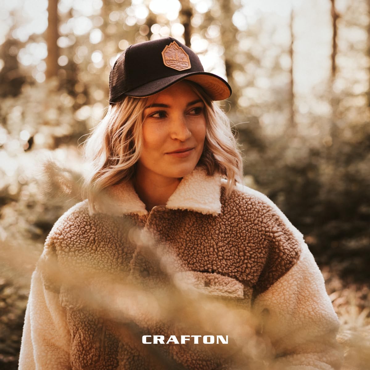 Crafton Big Mountain Mesh Trucker Cap - Baseball Cap - Unisex - atmungsaktiv - individuell verstellbar - für Damen und Herren Farbe: Black 6