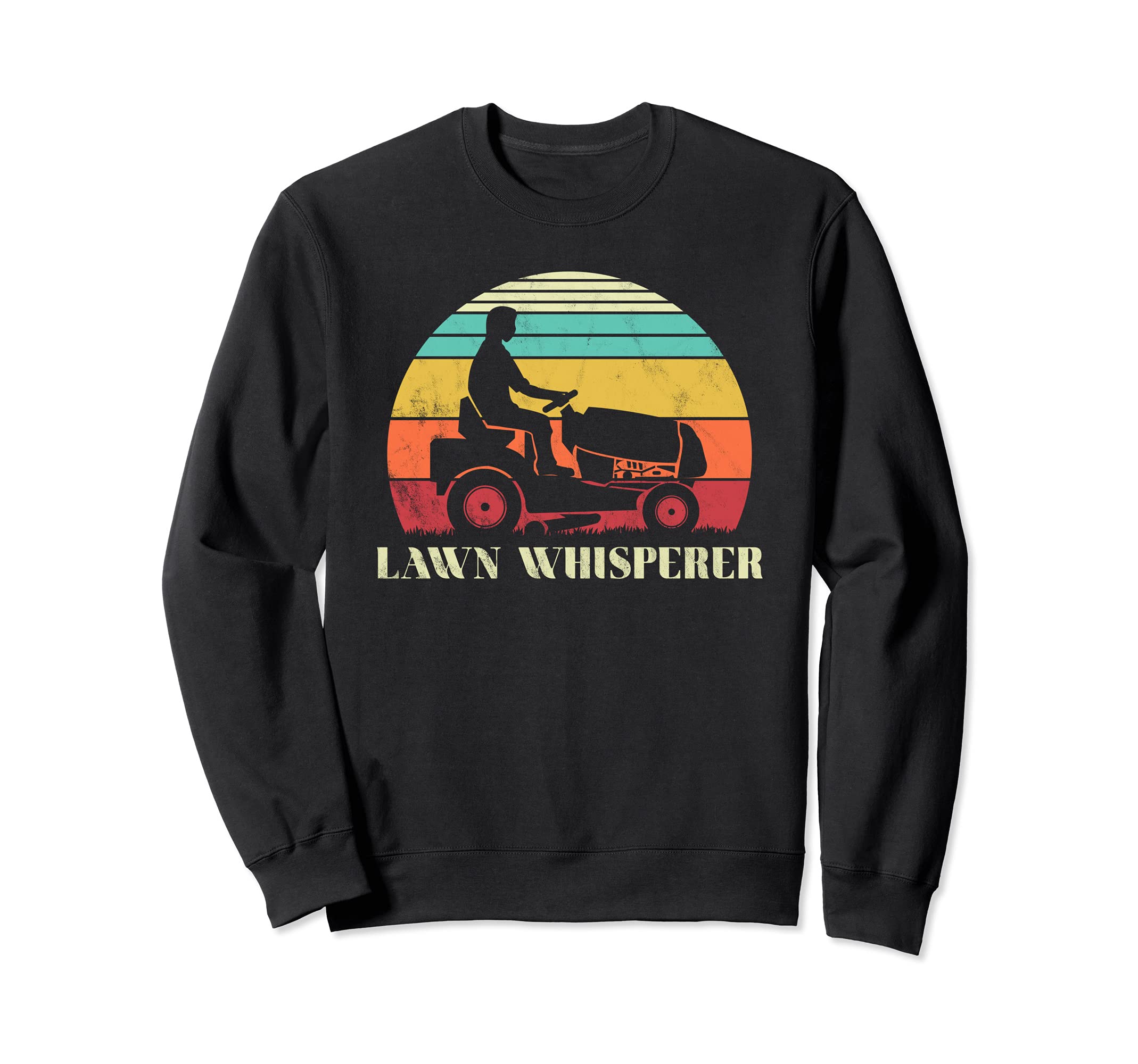 Lawn Whisperer Funny Grass mowing Sweatshirt