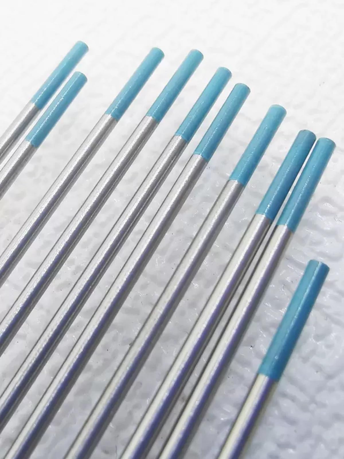 Kwweeoo:10 pcs/1 Box Tungsten Electrode WR, Tungsten Electrode for TIG Welding, Diameter 1.6 mm, Length 175 mm