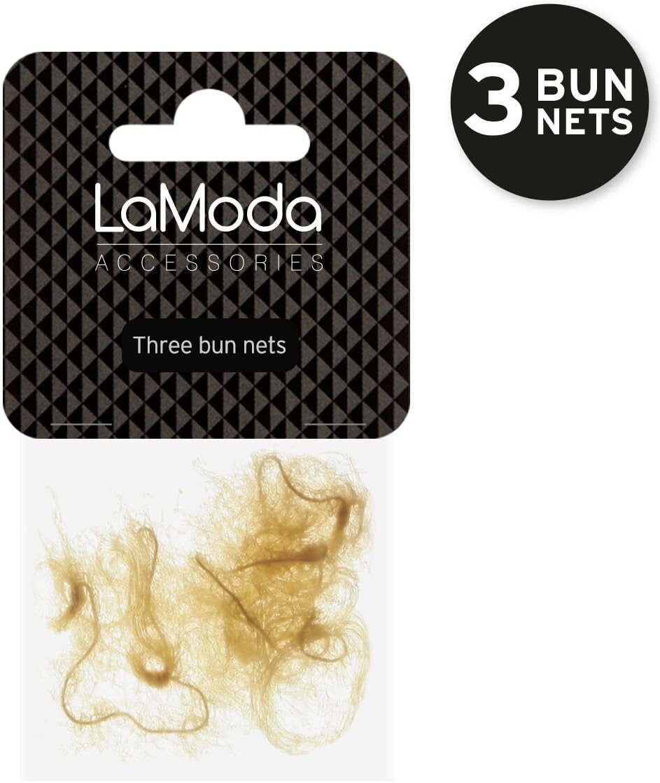 LA MODA BUN NETS THREE PACK BLONDE
