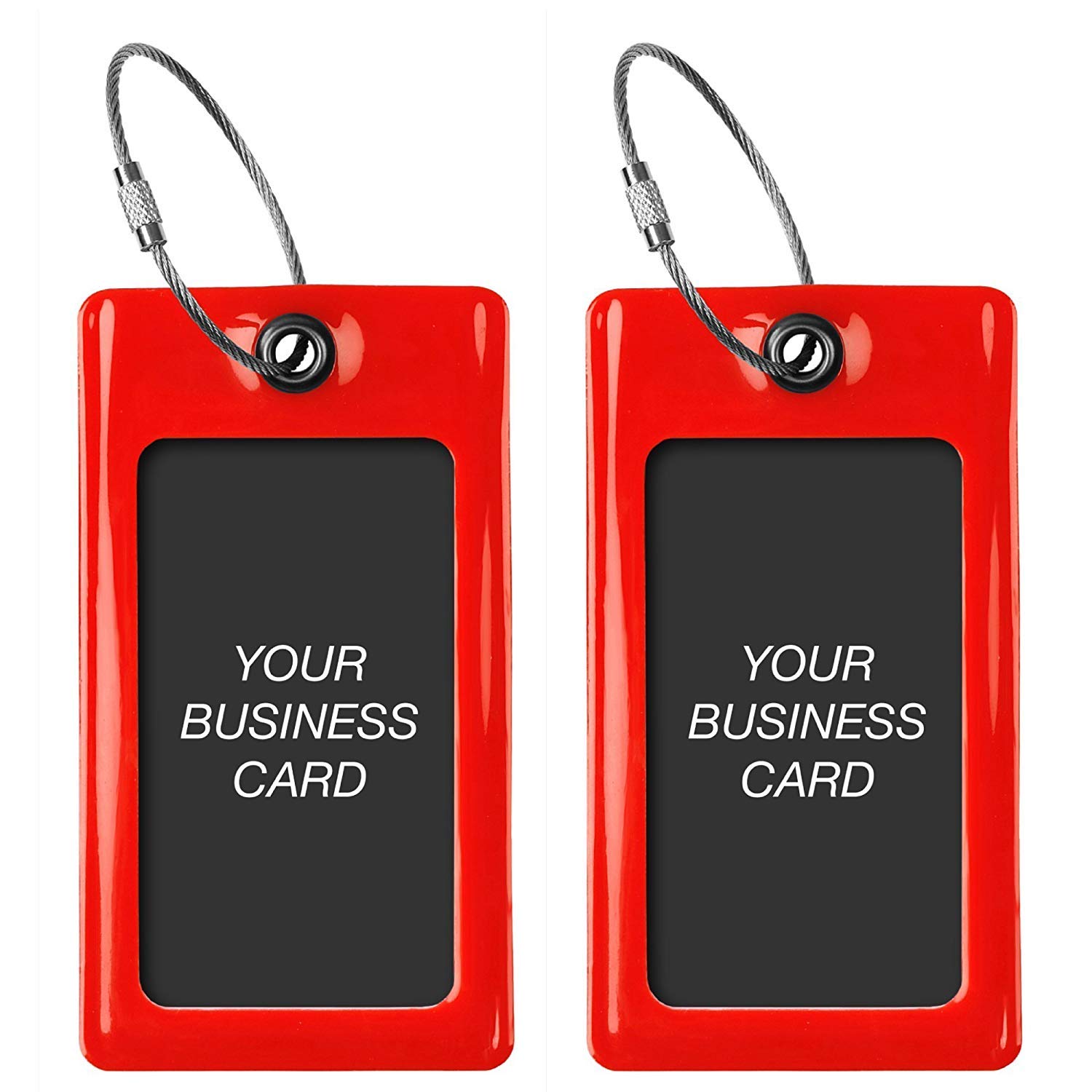 Luggage Tags TUFFTAAG, Business Card Holder, Suitcase Labels, Travel