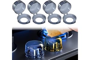 4Pcs Oven Stove Knob Safety Covers, Heat-Resistant Gas Stove Knob Locks for Child Baby Safety