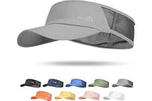 GXCROR Sports Sun Visor Hat Men Women, Lightweight Breathable Quick Dry Sports Sun Hat for Running Golf Tennis