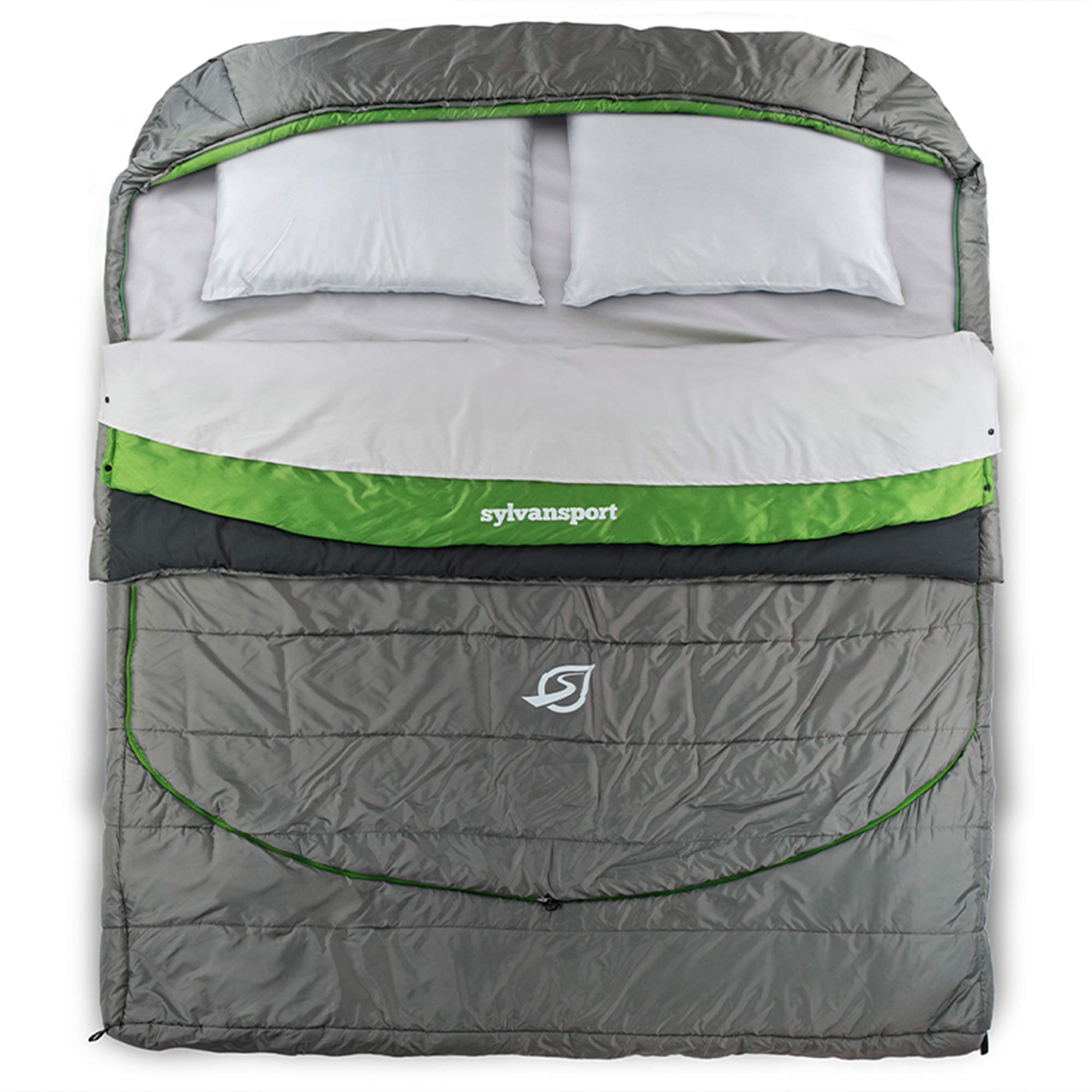 Photo 1 of SylvanSport Cloud Layer Sleeping Bag for Adults - Adjustable Layers for 3-4 Season use - Integrated Cotton Sheet