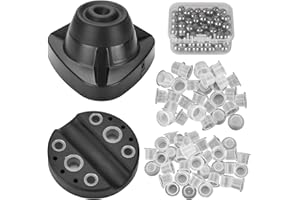 ATOMUS Mini Vortex Mixer Kit 10000RPM Tattoo Ink Shaker with 130pcs Stainless Steel Mixing Balls Strong Vortex Shaking Blende