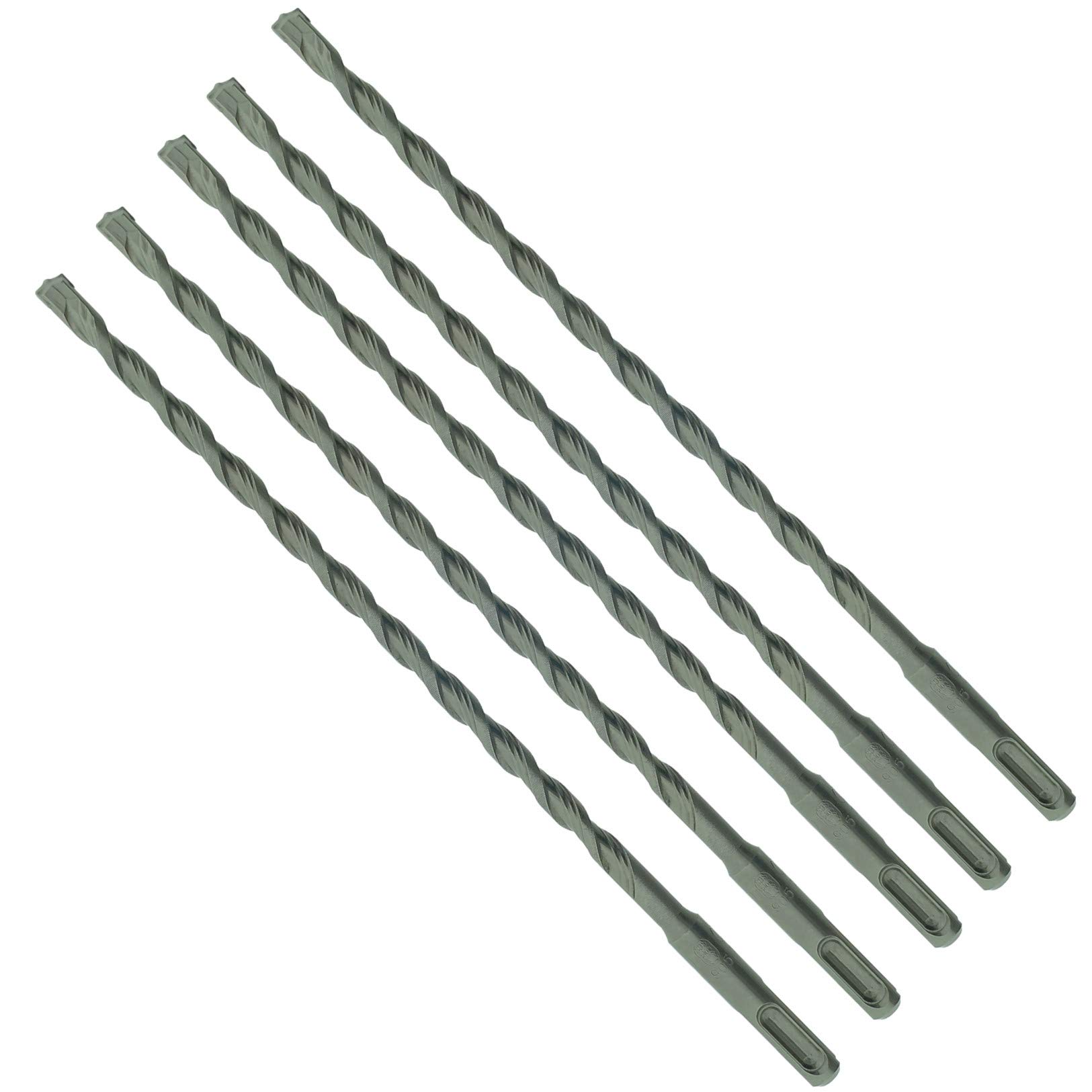 5 x SabreCut SDSD8_5 8mm x 310mm PGM Approved SDS Plus Drill Bits for Stone Concrete Brick