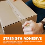 GRIFEMA GA4003-1 Heavy Duty Parcel Tape 5cm x 66m Clear Low Noise view 4