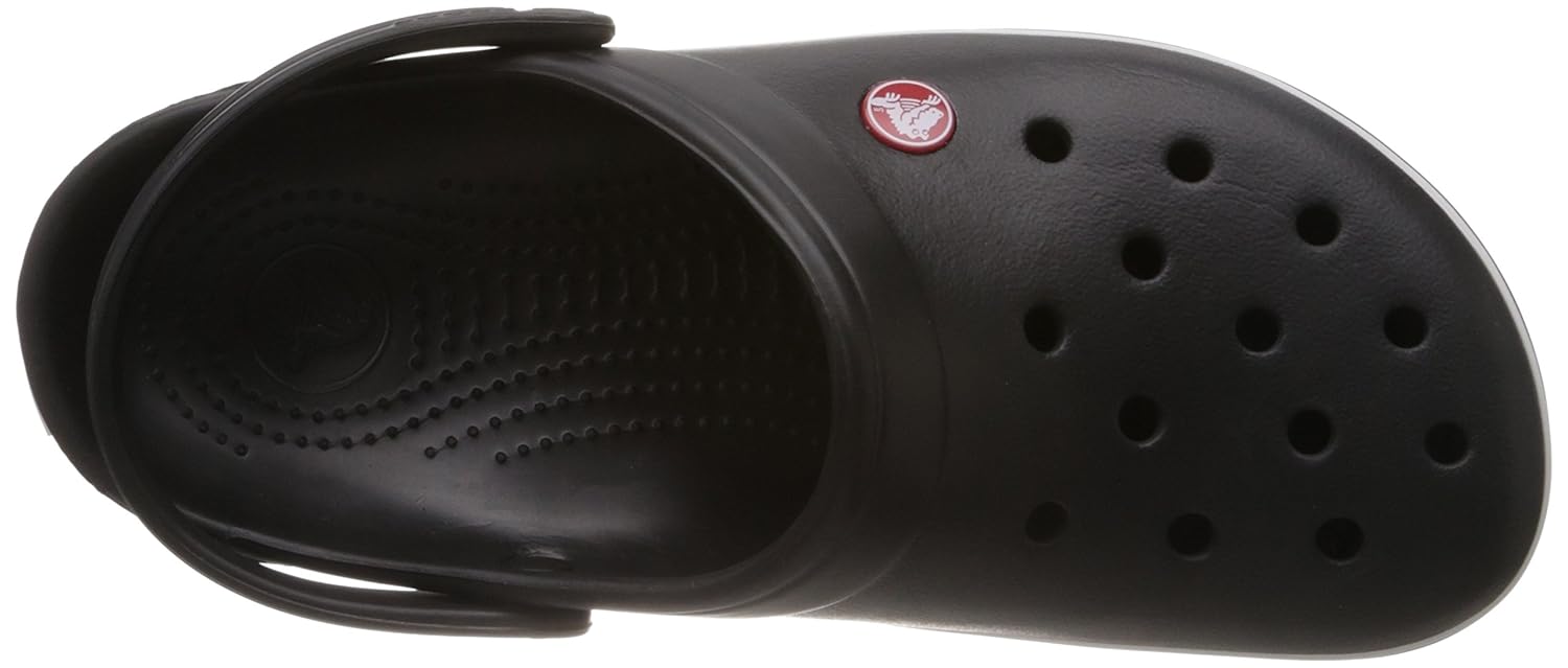 crocs unisex crocband black rubber clogs and mules