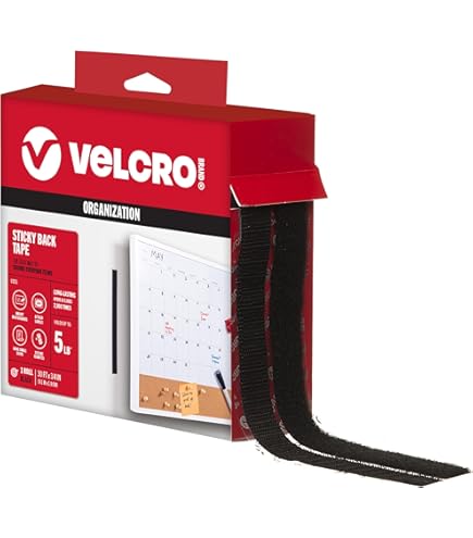 VELCRO Brand Tape (91325) Indoor Hook & Loop Combo Packs, 3