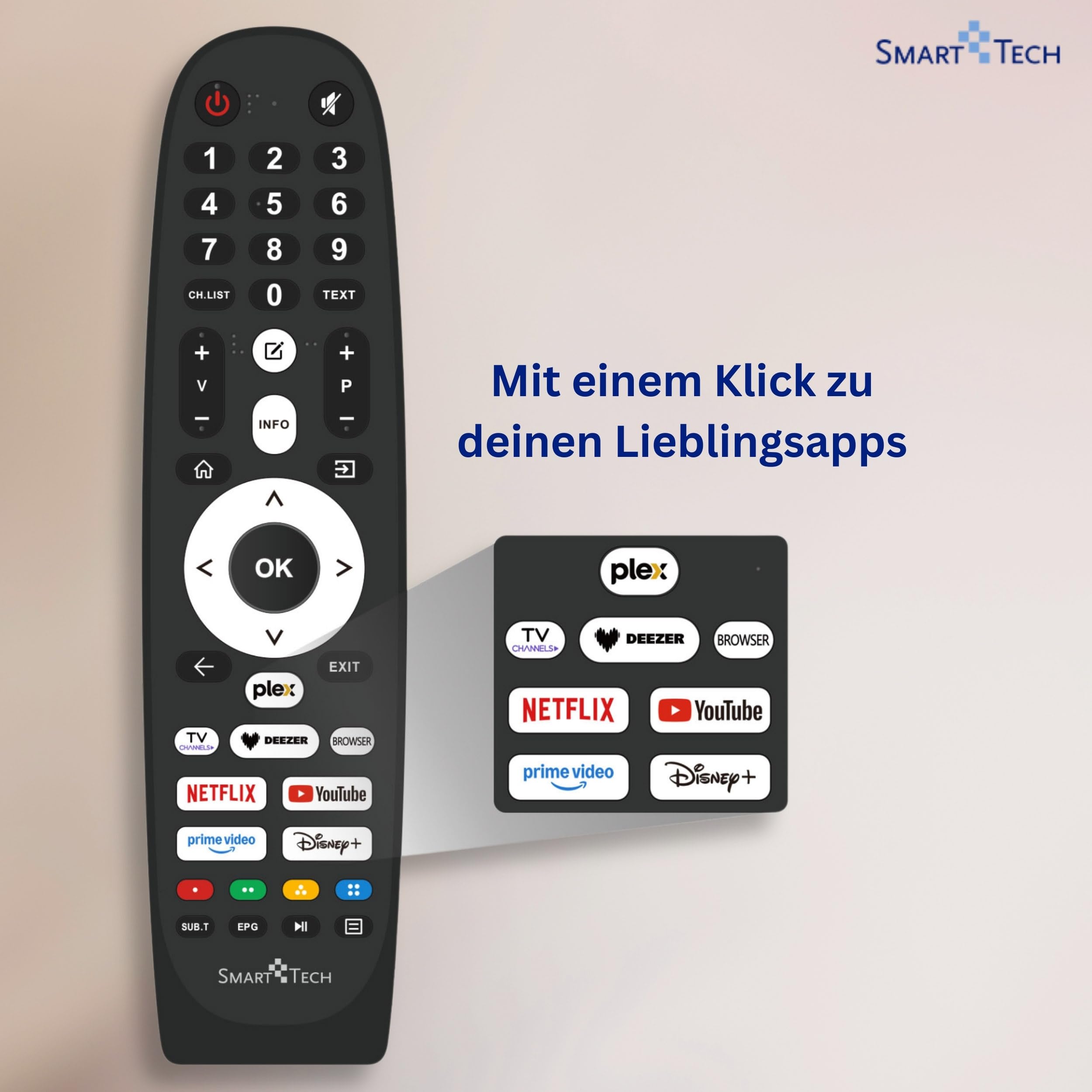 Smart Tech 40FV02V Fernseher 40 Zoll Smart TV VIDAA - Fernseher mit Full HD Auflösung, Bluetooth und Triple-Tuner, LED TV (2026) 5
