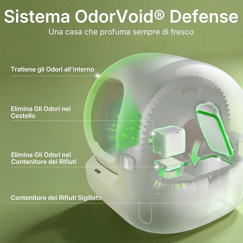PUROBOT MAX 3 Lettiera Gatto Autopulente, Ampio Ingresso, Spazio 76L, Doppio Sistema Deodorante, Design Anti-Perdite, xSecure Anti-Intrappolamento, Controllo App, Ideale per Famiglie Multigatto