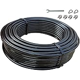 KORIKAHM Replacement Cables for Home Gym, 65.6/98.4 Ft Fitness Pulley Cable, 5mm TPU Coated Weight Machine Steel Cable Replacement for Pulley System Gym