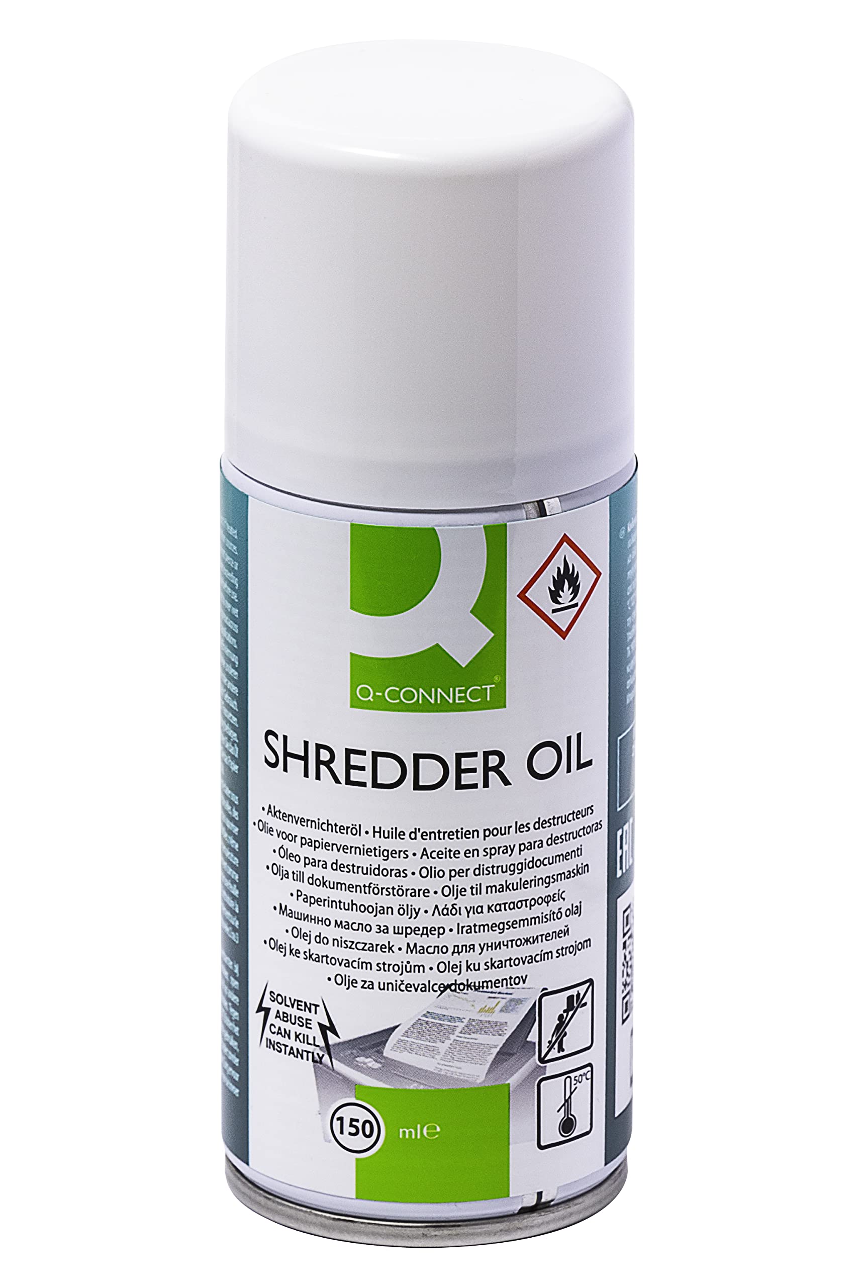 Q-Connect KF14455 150ml Aerosol Shredder Oil