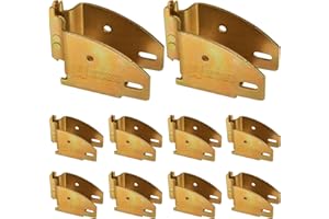 DC Cargo Mall E Track Wood Beam End Socket Shelf Brackets Accessories (10 Pack) - Fit with 2x4 2x6 Add Removable Etrack Load Lock Bar for Enclosed Trailers - Zinc-Coated Steel