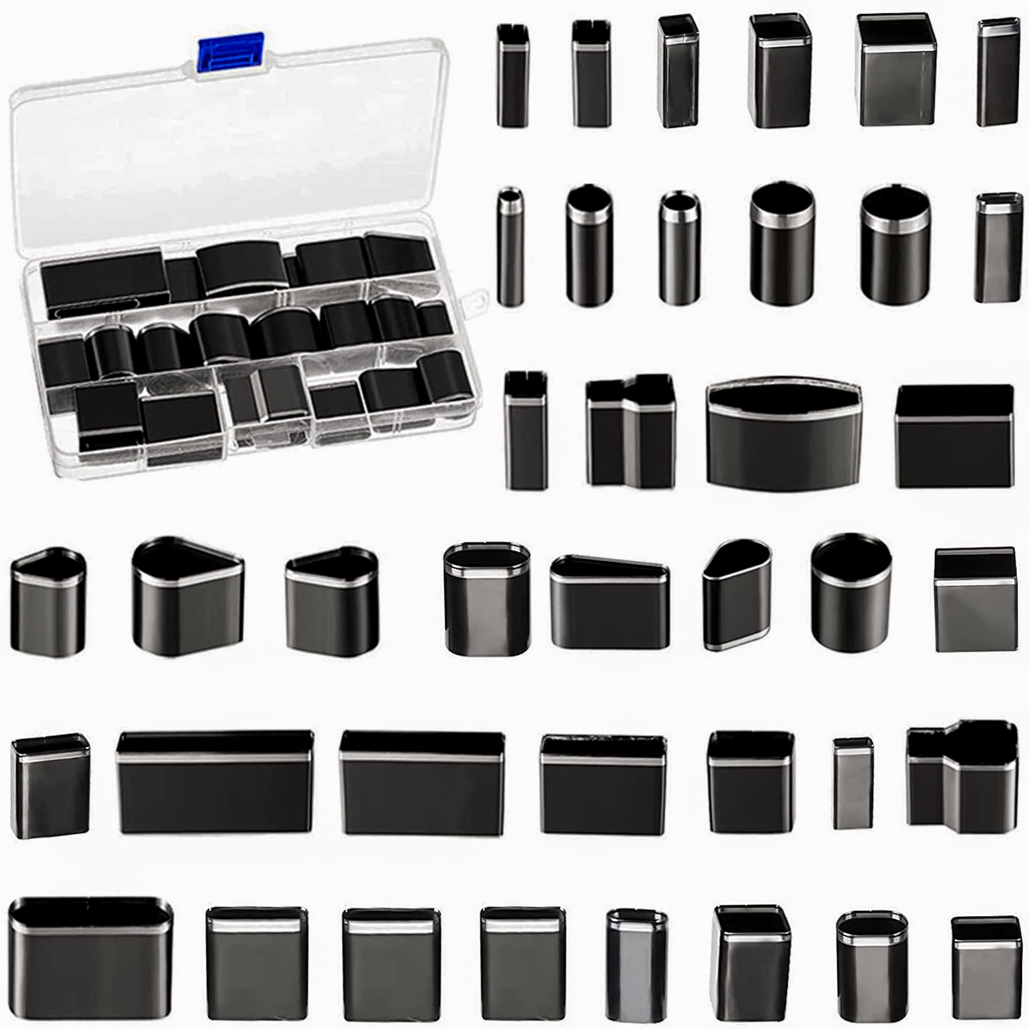 39Pcs Leather Punch Set - Alloy Steel Hole Cutter Tools for Leather Craft, DIY Handmade, Belt & Wallet Making