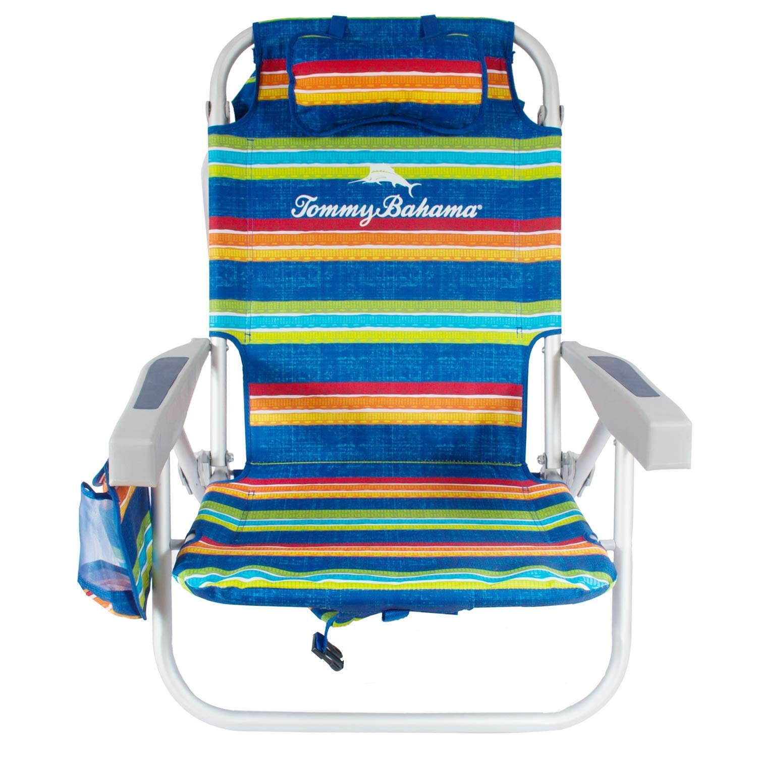 Tommy Bahama Backpack Cooler Beach Chairs - Multi-Striped