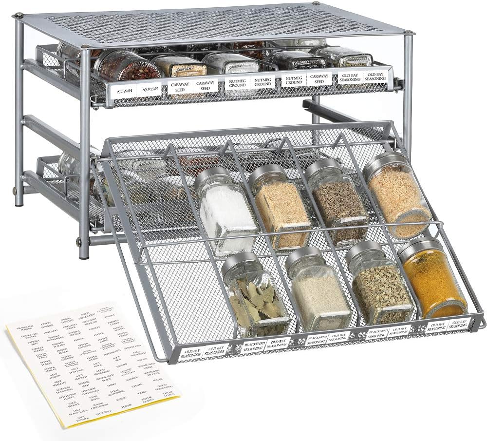Best Sliding Spice Rack For Kitchen Cabinets