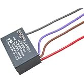 HQRP Capacitor Compatible with Hampton Bay Ceiling Fan 4.5uf+5uf+6uf 4-Wire CBB61