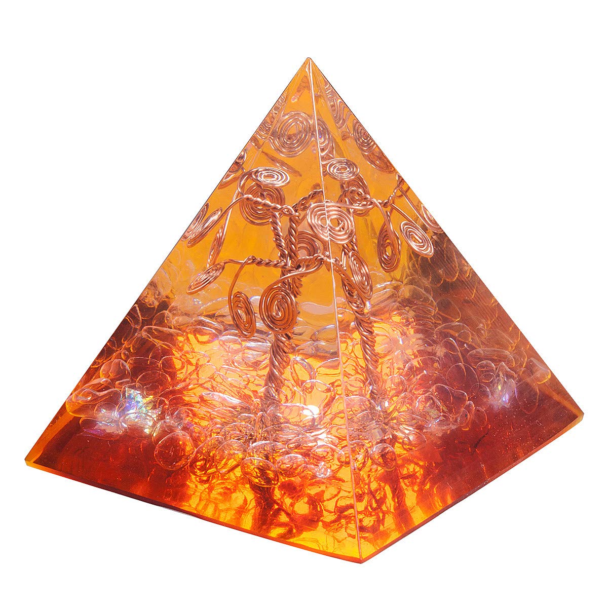 KYEYGWO Healing Stones Chakra Pyramids Center Pyraminds, Crystal Pyramid for Positive Energy Reiki Meditation Therapies โ image 1