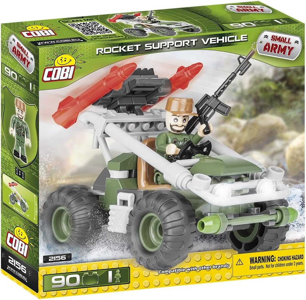 Cobi COB02156 Small Army - RocketSupport Vehicle (90 Pcs) Toy, Various