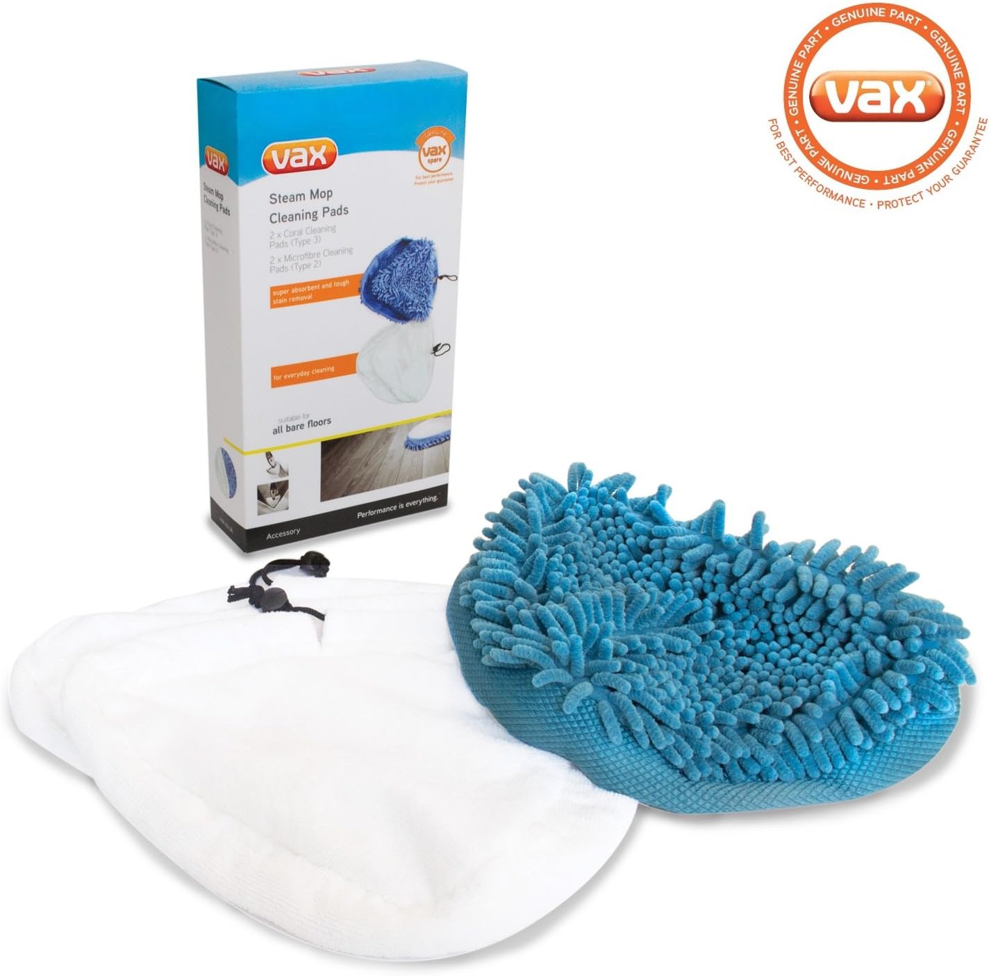 Vax VAX1113186400#1 Triangular Steam Cleaning Pads, Blue, Small - Image 4