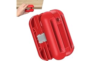 Edge Banding Trimmer, Woodworking Tool with Manganese Steel Blades, Double-Edge Design for Furniture Making, Red