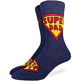 Good Luck Sock Men's Super Dad & Father's Day Socks, Adult, Shoe Size 7-12